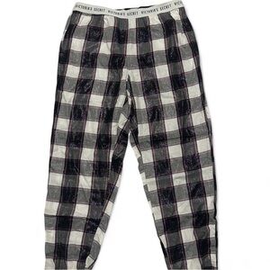 Victoria's Secret Black and Pink Plaid Pants